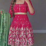 Royal Dhoti Style Sequence Party wear
