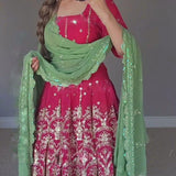 Royal Dhoti Style Sequence Party wear