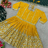 Royal Dhoti Style Sequence Party wear