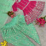 Royal Dhoti Style Sequence Party wear