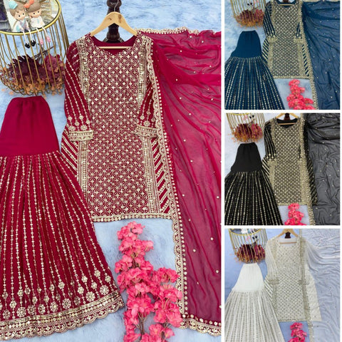 Royal Gharara Sequence Party wear