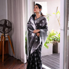 Soft Silk Saree Stitched Blouse