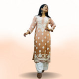 PREMIUM OMBRE Georgette Kurti Set