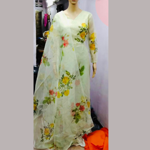 Organza Floral Kurti