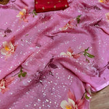 Printed Sequence Sarees