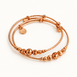 Copper bangle set clean product photo