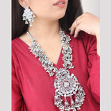 Beautiful Stone German silver look Mirror Jewellery