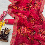 Georgette Printed Design saree