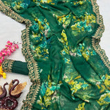 Georgette Printed Design saree