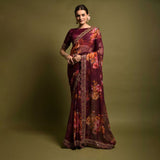 Georgette Printed Design saree