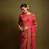 Georgette Printed Design saree