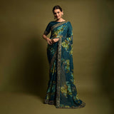 Georgette Printed Design saree