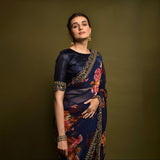 Georgette Printed Design saree
