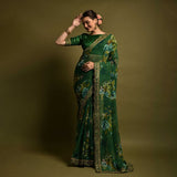 Georgette Printed Design saree